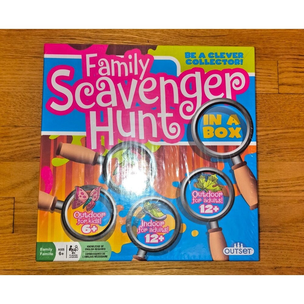 Family Scavenger Hunt In A Box Board Game  - NEW